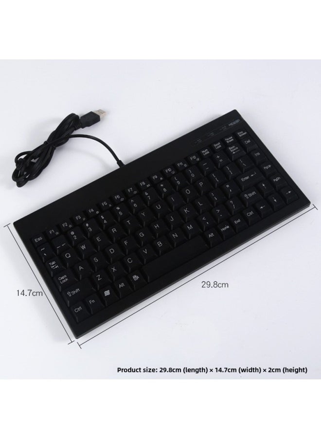 Generic - Industrial Cabinet Keypad Industrial Cnc Machine Tool PS2 Round Port Usb Equipment Special Anti-interference Anti-static Ultra-thin-Color:C-59BUSB Keyboard Black - Image 1