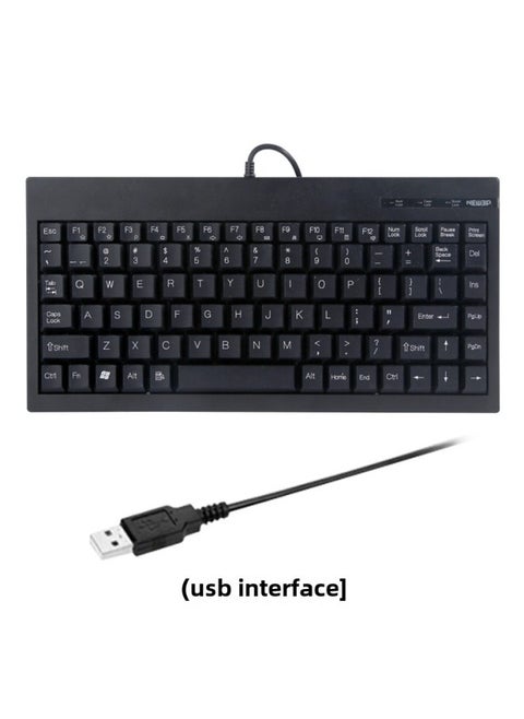 Industrial Cabinet Keypad Industrial Cnc Machine Tool PS2 Round Port Usb Equipment Special Anti-interference Anti-static Ultra-thin-Color:C-59BUSB Keyboard Black