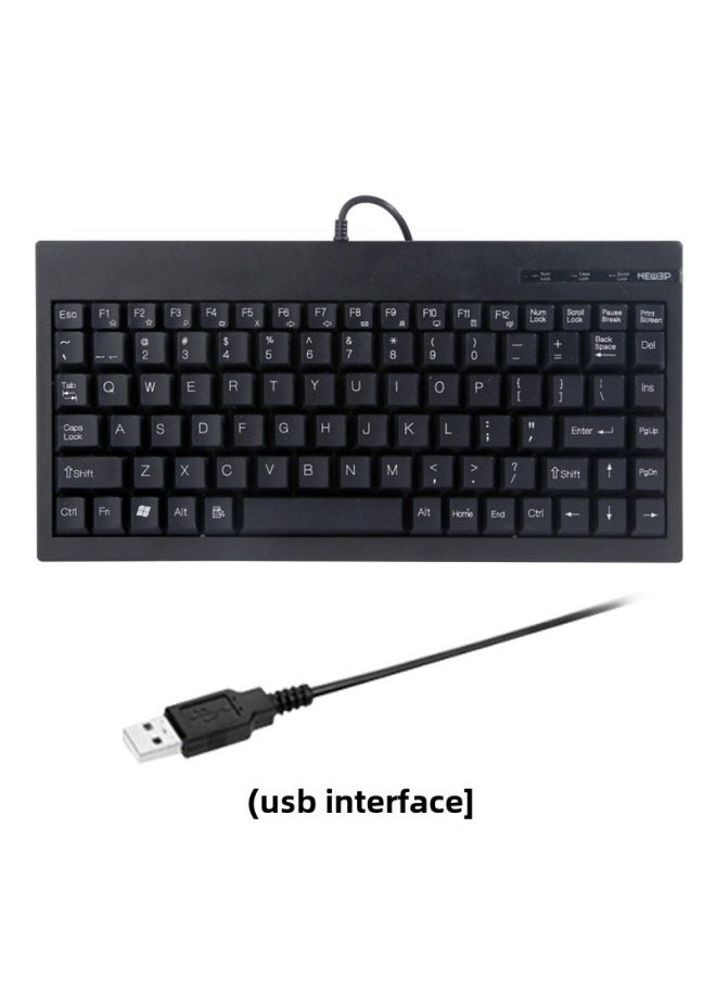 Generic - Industrial Cabinet Keypad Industrial Cnc Machine Tool PS2 Round Port Usb Equipment Special Anti-interference Anti-static Ultra-thin-Color:C-59BUSB Keyboard Black - Image 1
