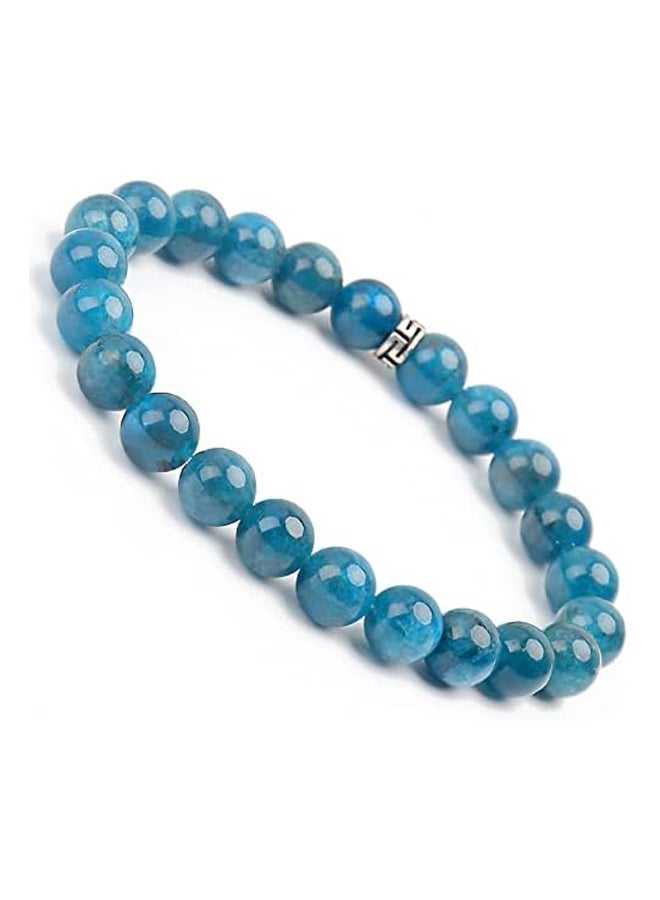 BONNY BOXX Men and Women Natural Healing Gemstone Bracelet, 8mm, Apatite - Image 1