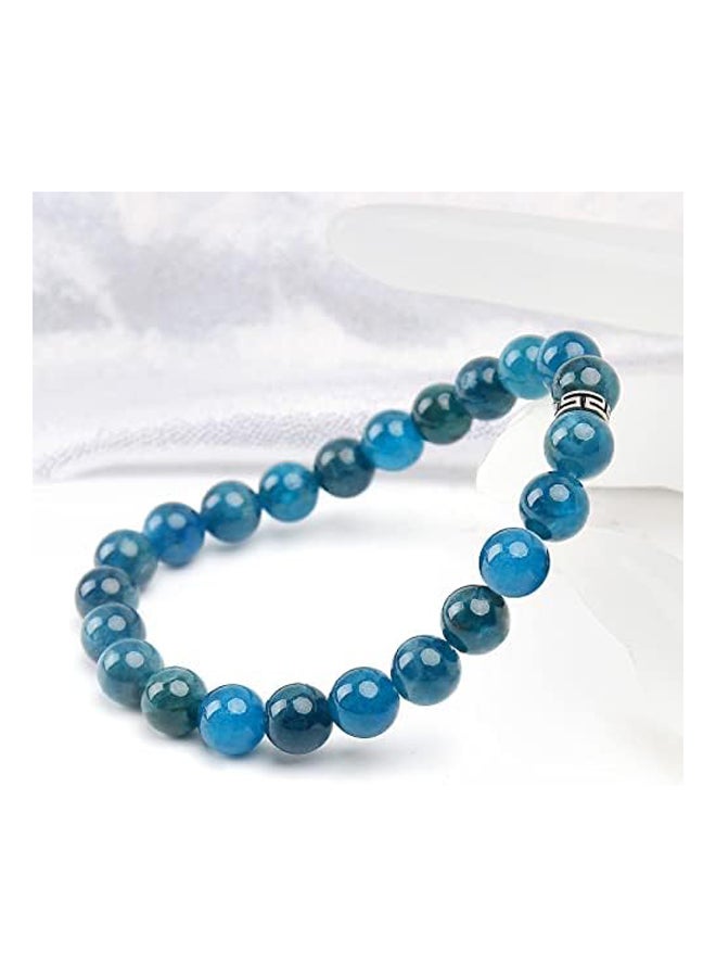 BONNY BOXX Men and Women Natural Healing Gemstone Bracelet, 8mm, Apatite - Image 4