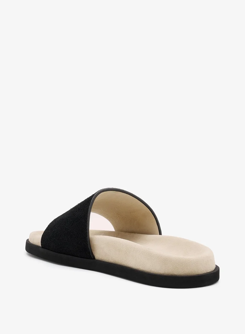 لوريان Orlando - Leather slide sandals
