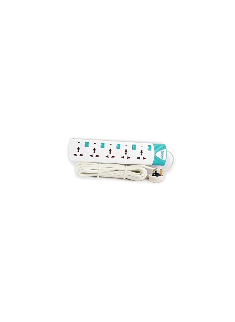 Terminator Terminator 5 Way 3 Meter Power Extension Socket with Individual Power Switches and Safety Shutters TPB515  - Image 1