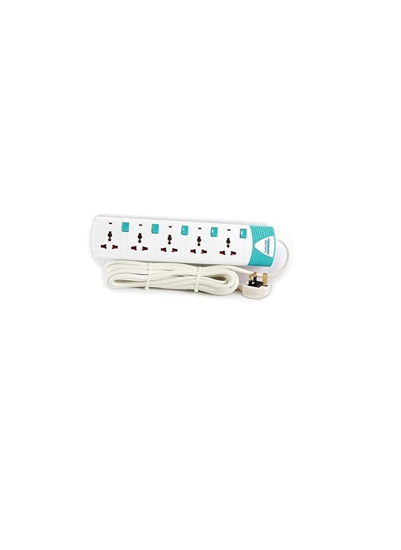 Terminator Terminator 5 Way 3 Meter Power Extension Socket with Individual Power Switches and Safety Shutters TPB515  - Image 2