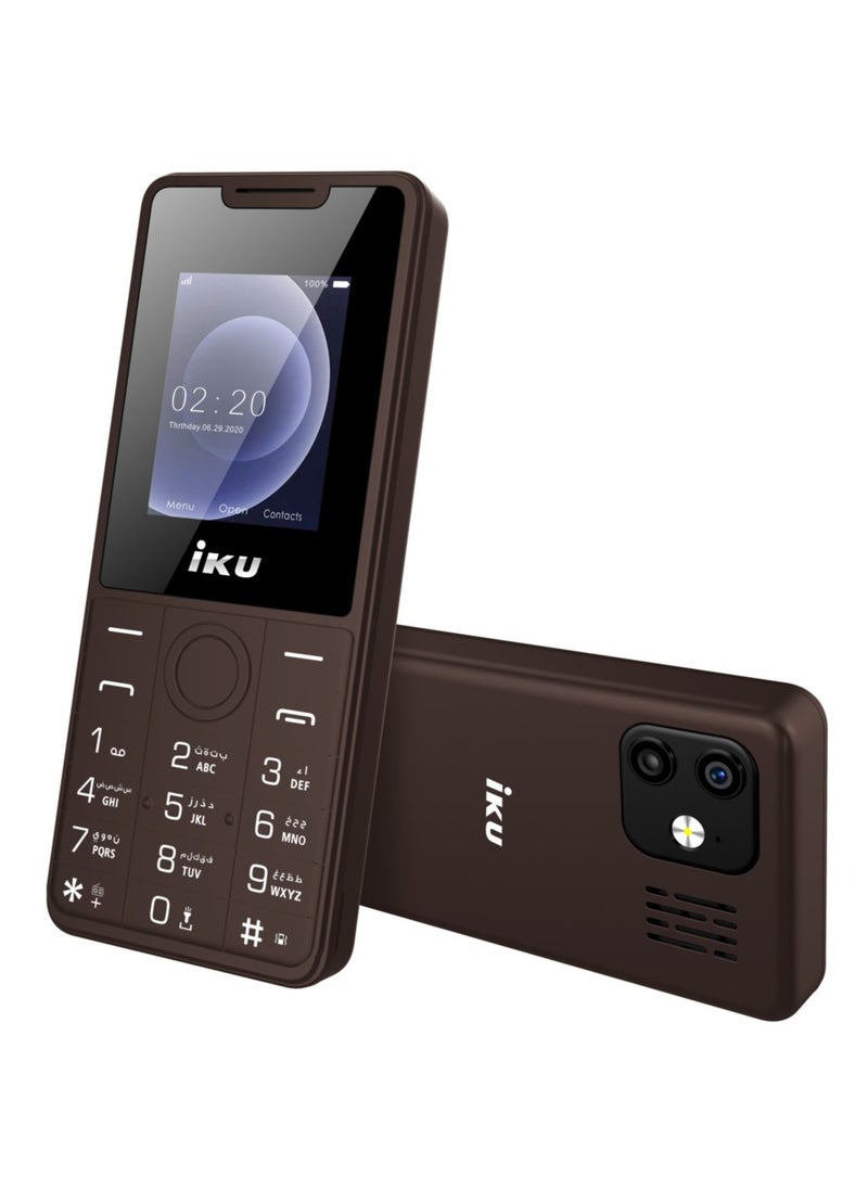 IKU S3 Dual SIM, 1.8 Inches Display, 32MB/32MB – Brown  - Image 3