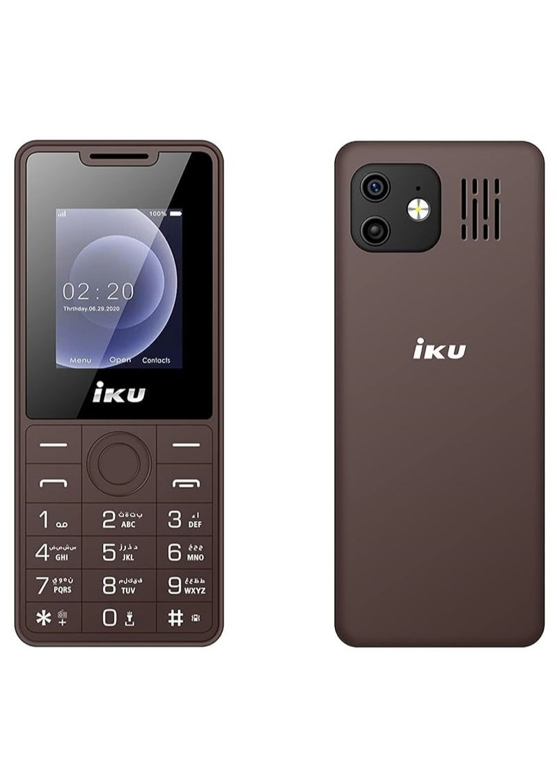 IKU S3 Dual SIM, 1.8 Inches Display, 32MB/32MB – Brown  - Image 1