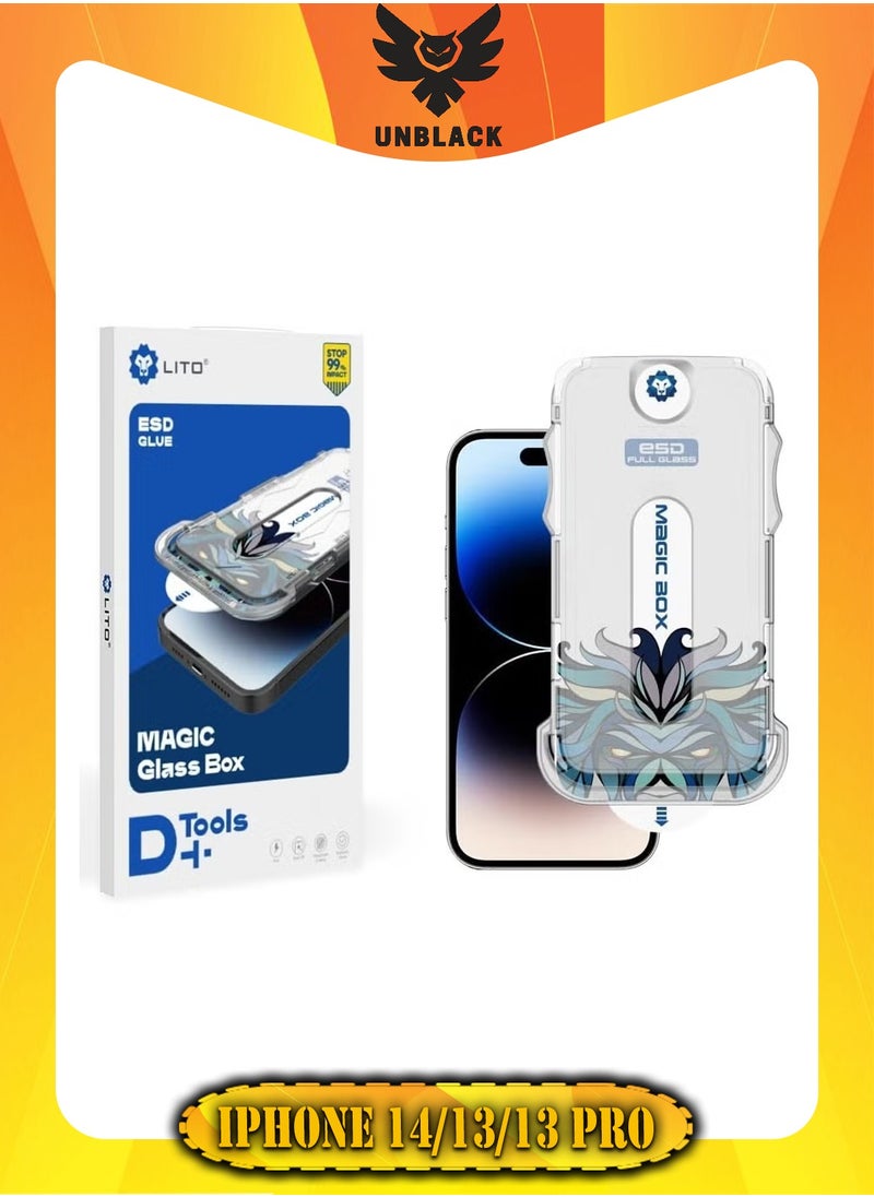 Lito UNBLACK iPhone 14/13/13 Pro LITO Magic Box D+ Tools Full Glass Screen Protector - Clear  - Image 1