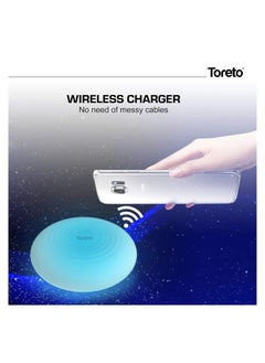 Toreto Toreto Magik-506, Qi-Certified Fast Wireless Charger, Charging Pad Compatible with iPhone/Samsung/LG/Android Mobile Phones (White)  - Image 3
