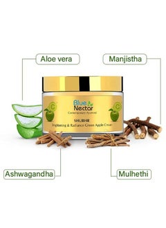 Blue Nectar Natural Vitamin C Face Cream For Men With Green Apple | Ayurvedic Face Moisturizer For Glowing Skin  - Image 5