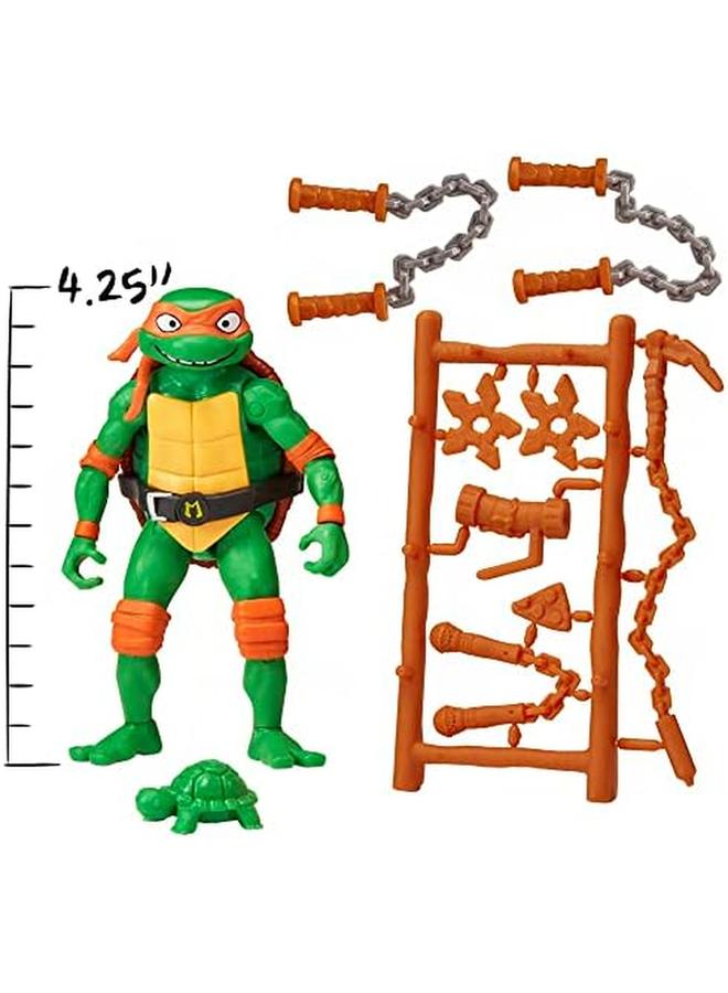 تيناجر ميوتنت نينجا ترتلز ألعاب مجسمة ميشيل أو الأساسية من بلاي مايتس ميوتانت مايهيم مقاس 4.25 سم - Image 4