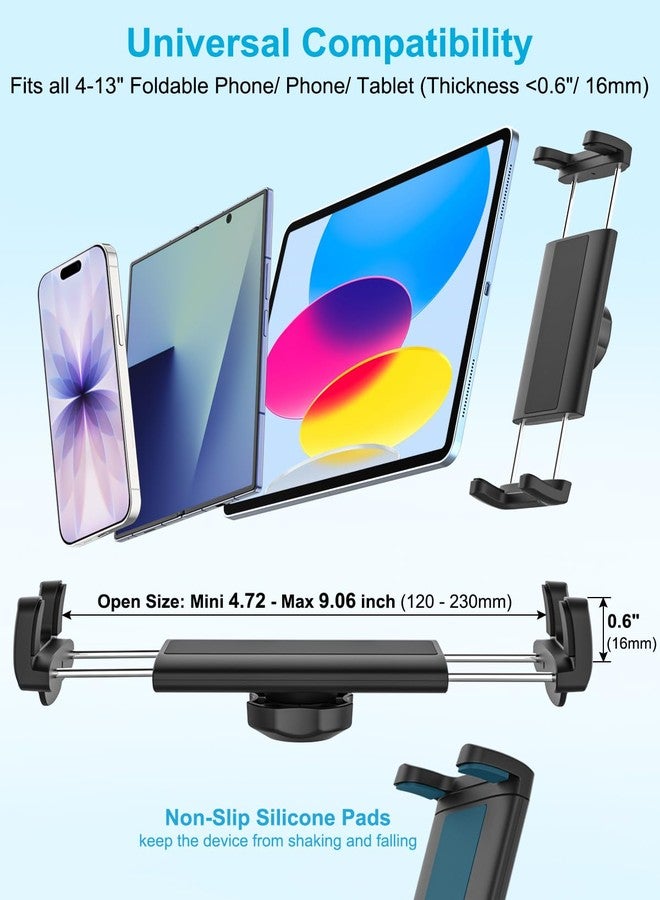 Dosvsi Z Fold Car Holder, [Super Suction Cup] Dashboard Windshield Mount for Foldable Phone, 360° Metal Arm Truck Tablet Phone Stand for Galaxy Z Fold 7 6 5 4 3 2, Pixel Fold, 4-13" iPad, Tab, iPhone - Image 5