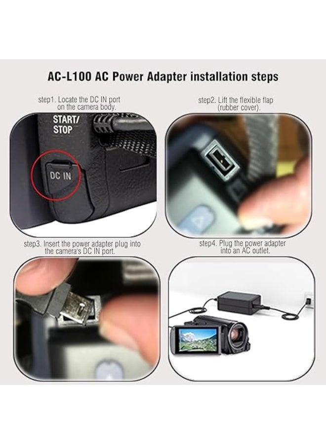 F1TP AC-L100 AC Adapter Power Supply Charger for Sony CCD-TRV & DSC Series Cameras | Replacement for AC-L10 AC-L15 AC-L100 - Image 3