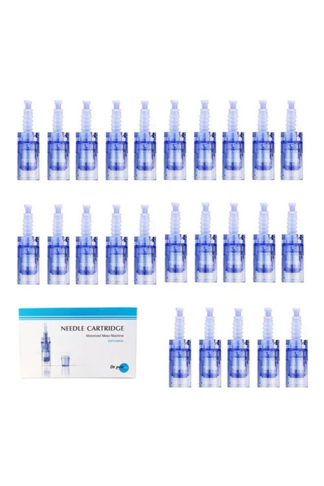 Dr pen Derma Ultima A6 Replaceable Cartridges 36Pins 25 Pcs Blue 8cm - Image 1
