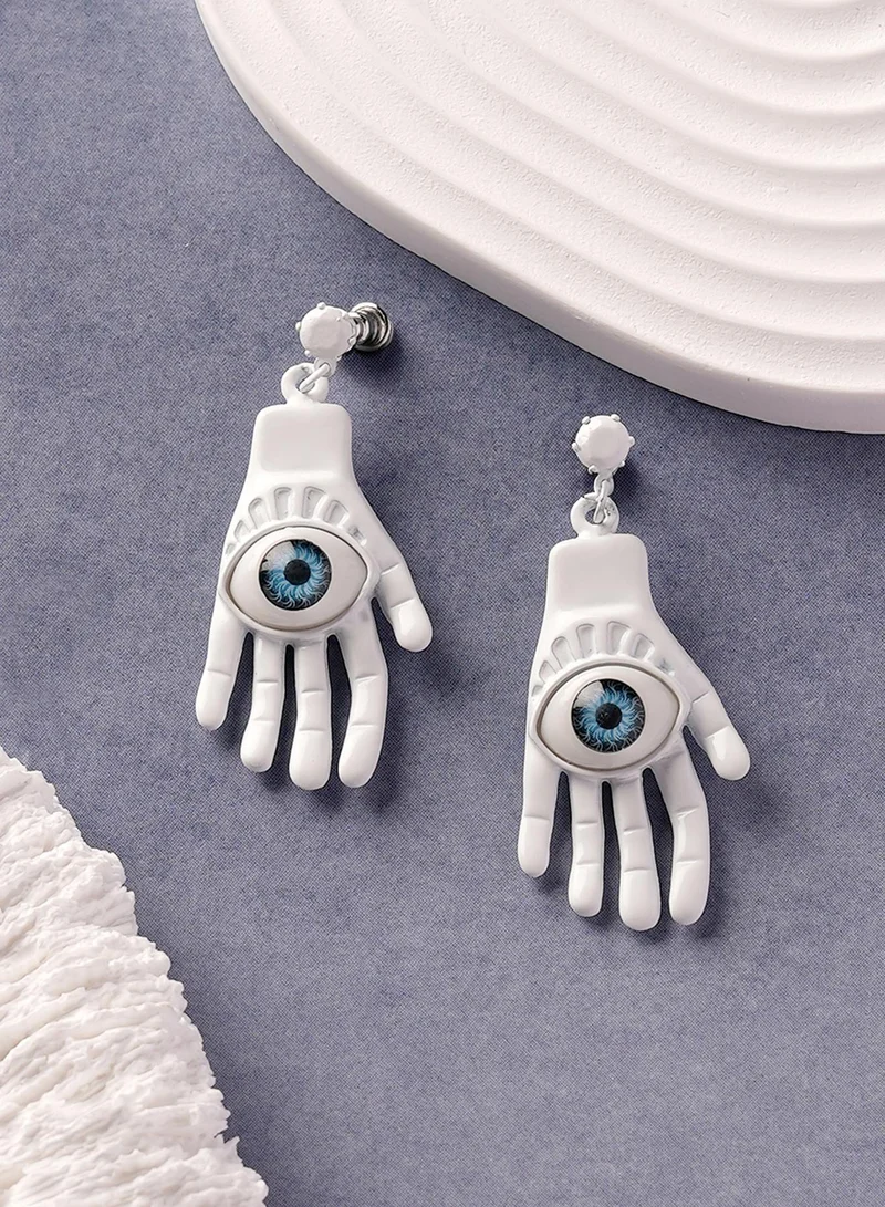SOHI Hamsa Contemporary Artificial Drop Earring Jewellery