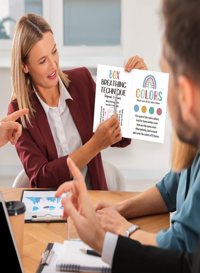 Marspark 48 Pcs DBT Flashcards - Dialectical Behavior Therapy Coping Skills Cards with Binder Rings, Anxiety Coping Skills, Cognitive Distortions, DBT Affirmations Mental Health Counseling Card Deck - Image 5