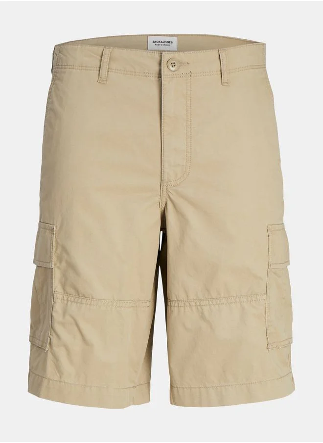 JACK & JONES Twill Relaxed Fit Cargo Shorts