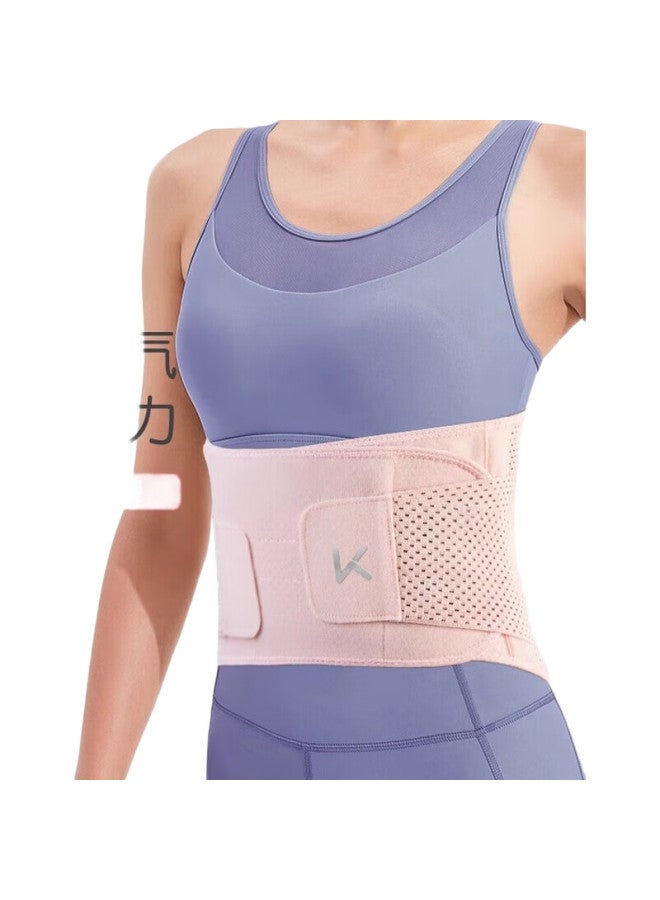 Keep Waist Support Belt For Women, Sports Fitness Running Support, Rehabilitation Medical Back Pain, Lumbar Strain, Deep Squat, Deadlift Training Waist Brace, Pink, S - Image 1
