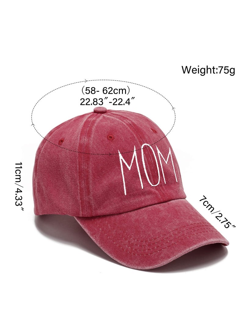 Mordely Mom Hats, Mom Birthday Gifts from Daughter Son, Funny Embroidered Adjustable Baseball Cap - Image 5