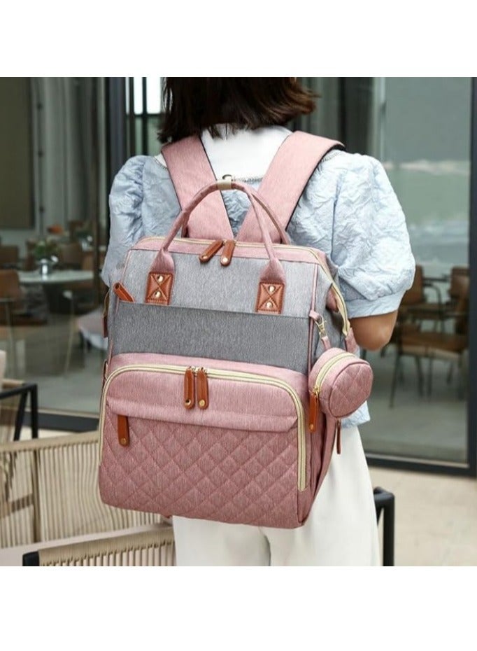 16 Pockets Diaper Bag Backpack Baby Bag, Baby Girl Boy Diaper Bag for Dad Mom - Image 2