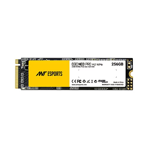 Ant Esports 690 Neo Pro M.2 NVME 256GB محرك أقراص الحالة الصلبة الداخلي/SSD مع محرك NMVE PCIe Gen3x4 يدعم معيار PCI Express 3.1، سرعات تصل إلى قراءة/كتابة - 3100/1800 ميجابايت/ثانية متوافق مع الحاسوب الشخصي واللابتوب - Image 1
