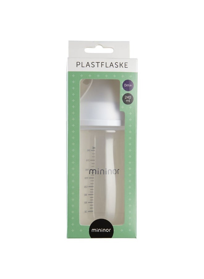 Mininor زجاجة رضاعة PP 240 مل بيضاء - Image 2