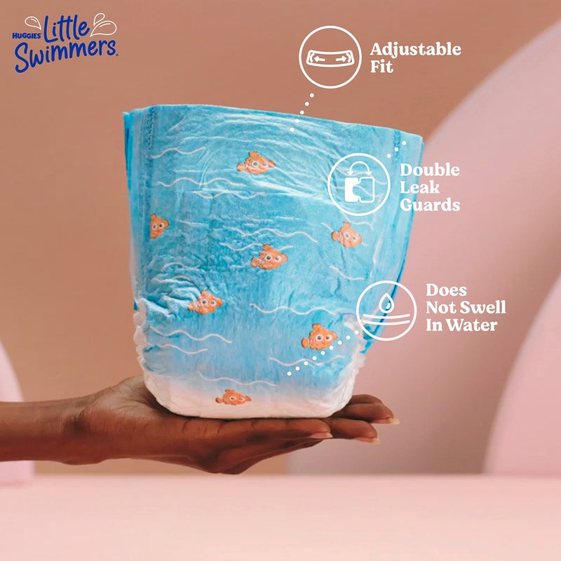 Huggies Little Swimmers Disposable Swimming Diapers, Size 4 (24-34 lbs), 18 Ct - Image 4