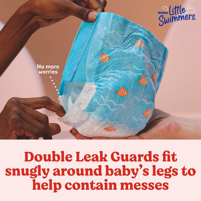 Huggies Little Swimmers Disposable Swimming Diapers, Size 4 (24-34 lbs), 18 Ct - Image 3