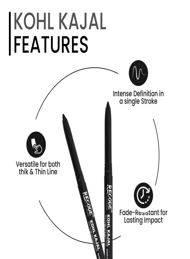 Recode Pookie Black Kajal-Everyday Makeup - 0.35G - Image 3