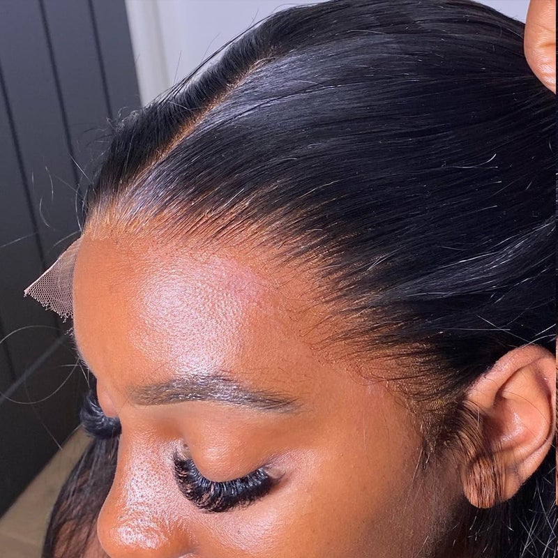 BEEOS 13x6 Skinlike Real HD Lace Frontal Only 010mm Ultrathin Invisible Swiss HD Lace Vivid Clean PrePlucked Natural Hairline Silky Straight Human Hair Frontal 16 Inch