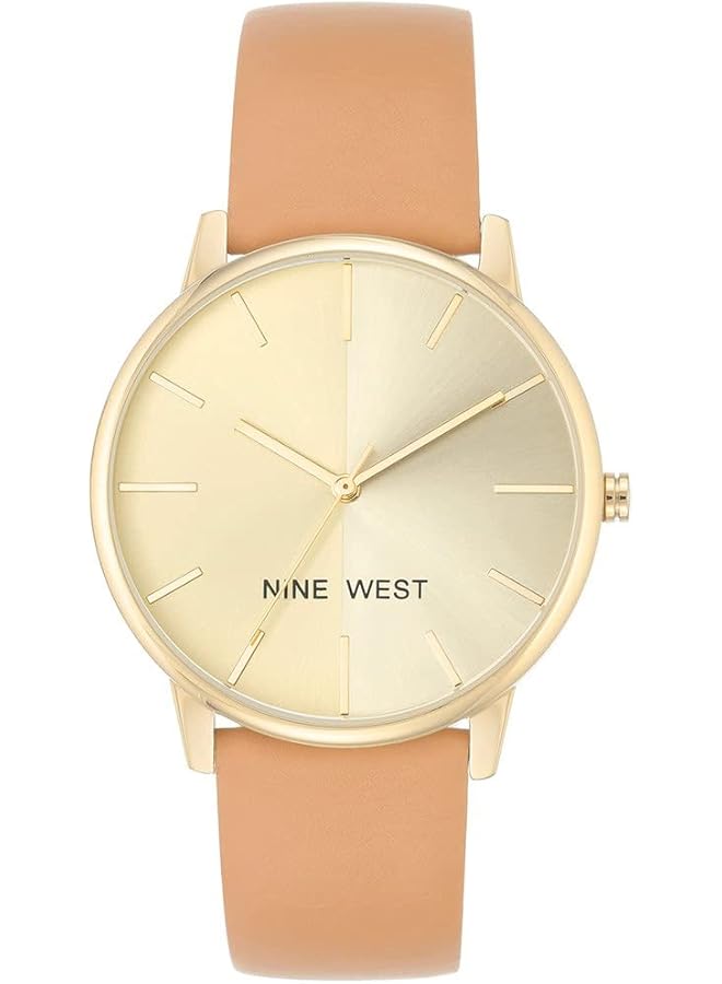 ناين ويست ساعة نسائية بسوار ذهبي اللون - Image 1