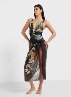 ELLA Tropical Print Swimsuit & Beach Sarong  - Image 5
