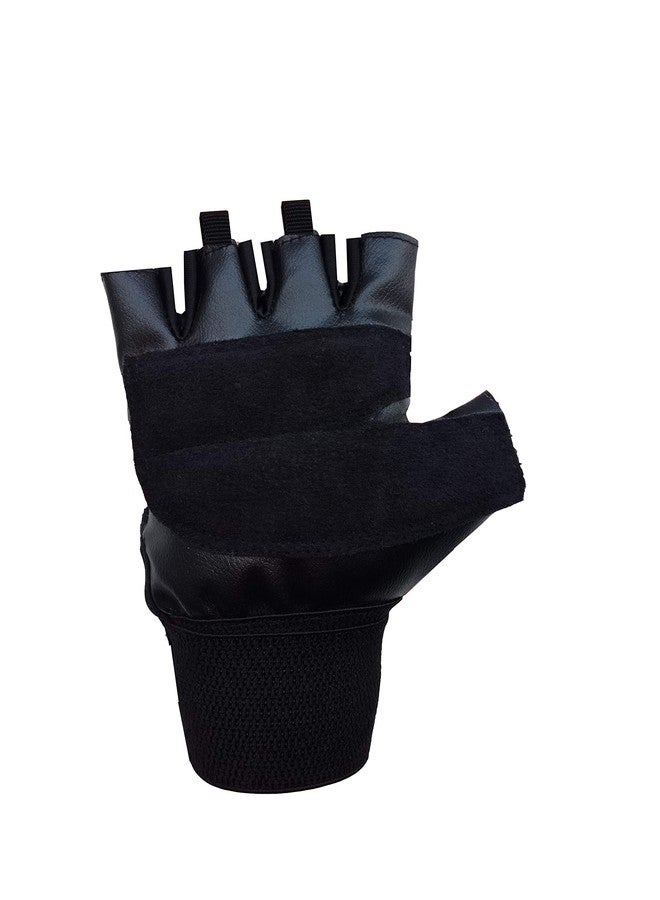 VICTORY Alpha - 03 Wrist Support Gym & Fitness Gloves (Grey) - Image 4