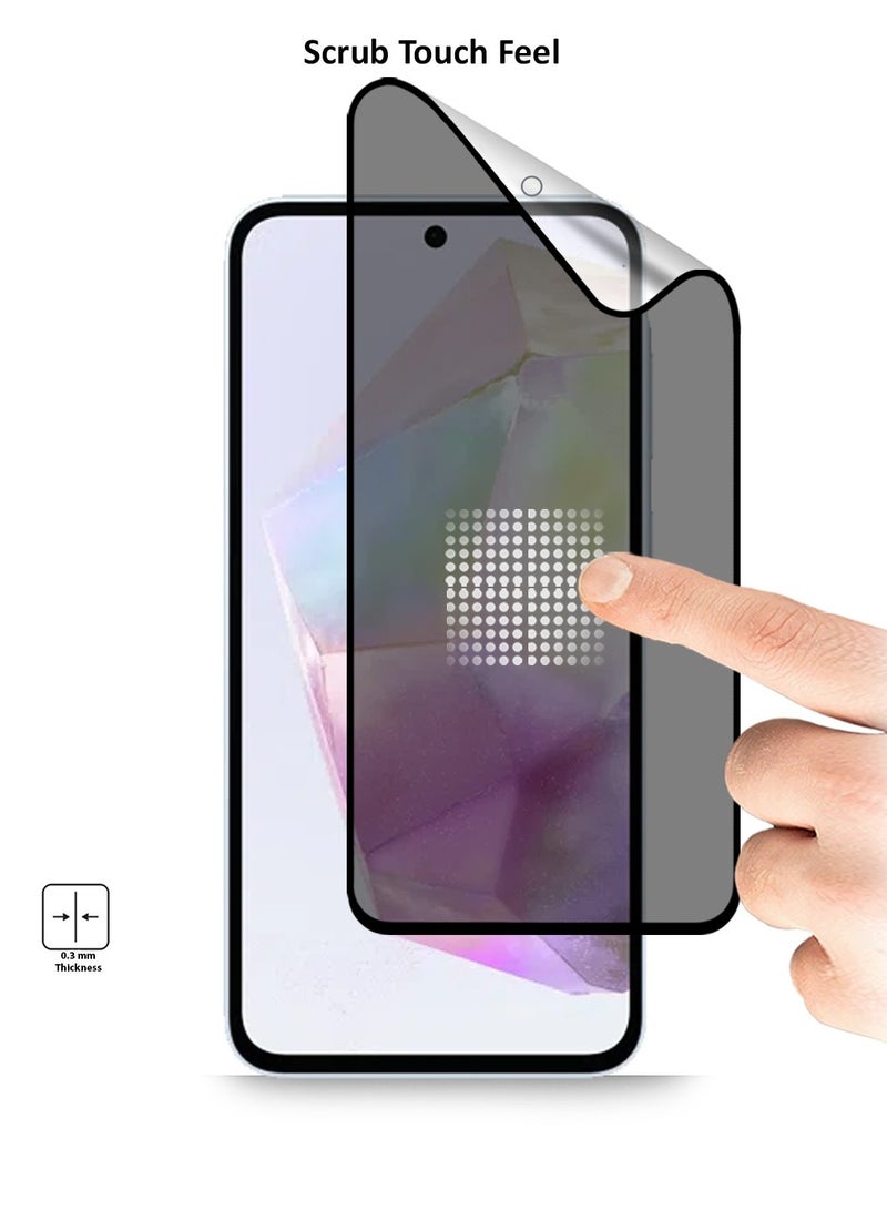 Techie Full Cover Explosion-Proof Matte Ceramic Privacy Film Screen Protector for Samsung Galaxy A36  - Image 2
