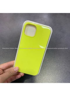 For Iphone16 Liquid Silicone Phone Case For Iphone 16Pro Max/16Pro Full Covering Drop-Resistant Protective Case-Color:Shiny Yellow [with Logo]-Applicable Model:For Iphone16e [sealed Packaging]