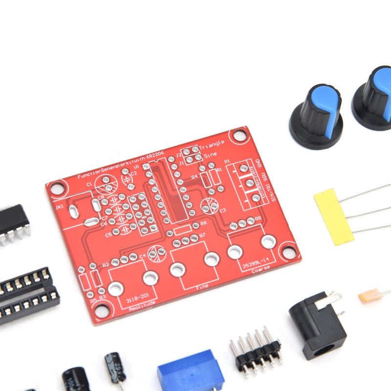 Signal Generator: 1Hz To 1MHz Frequency Range, 5-Digit Accuracy Resolution, Adjustable Frequency And Amplitude - Coarse & Fine Tuning, 9-12V External Power Or 9V Battery Compatibility For Home Lab, El - Image 4