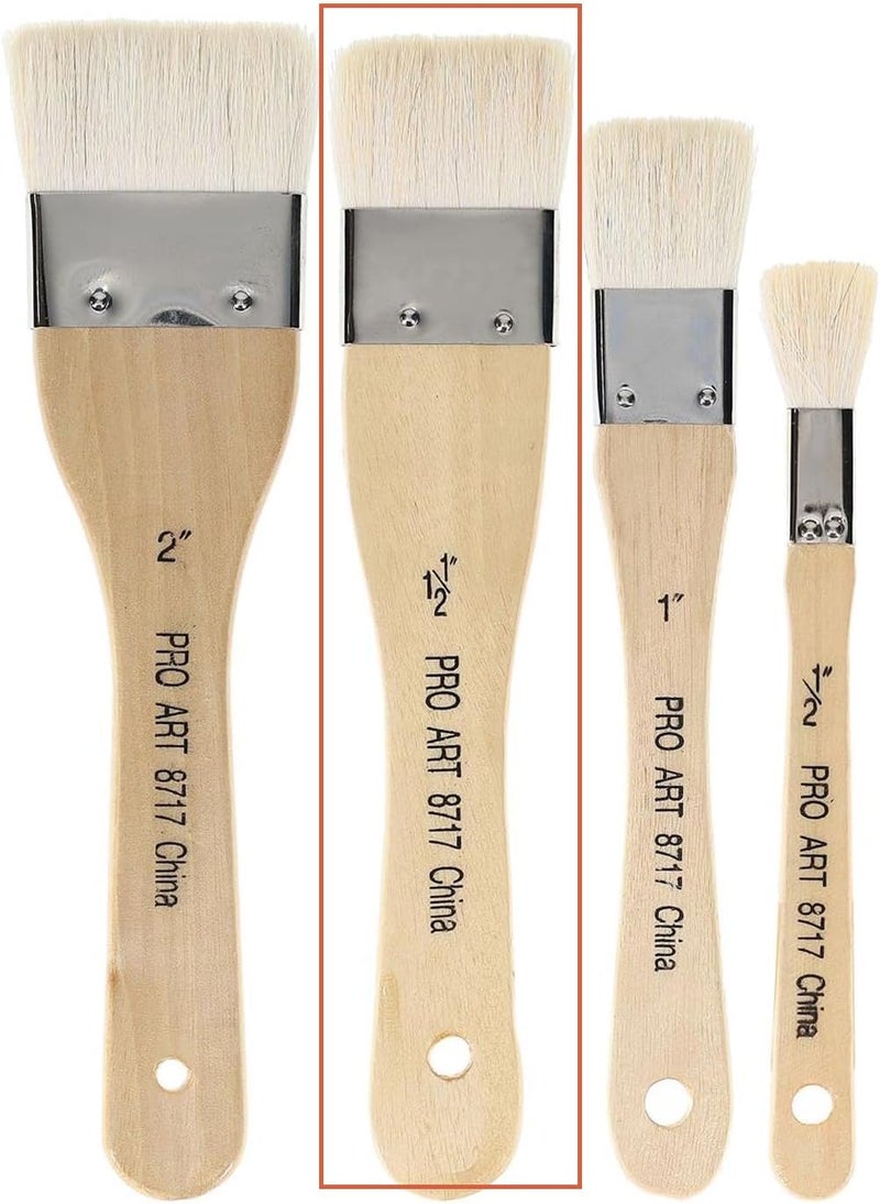 PROART Bristle Hake Paintbrush, White - Image 3