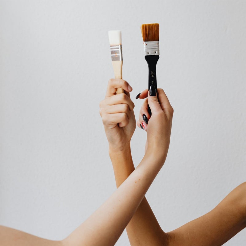 PROART Bristle Hake Paintbrush, White - Image 4