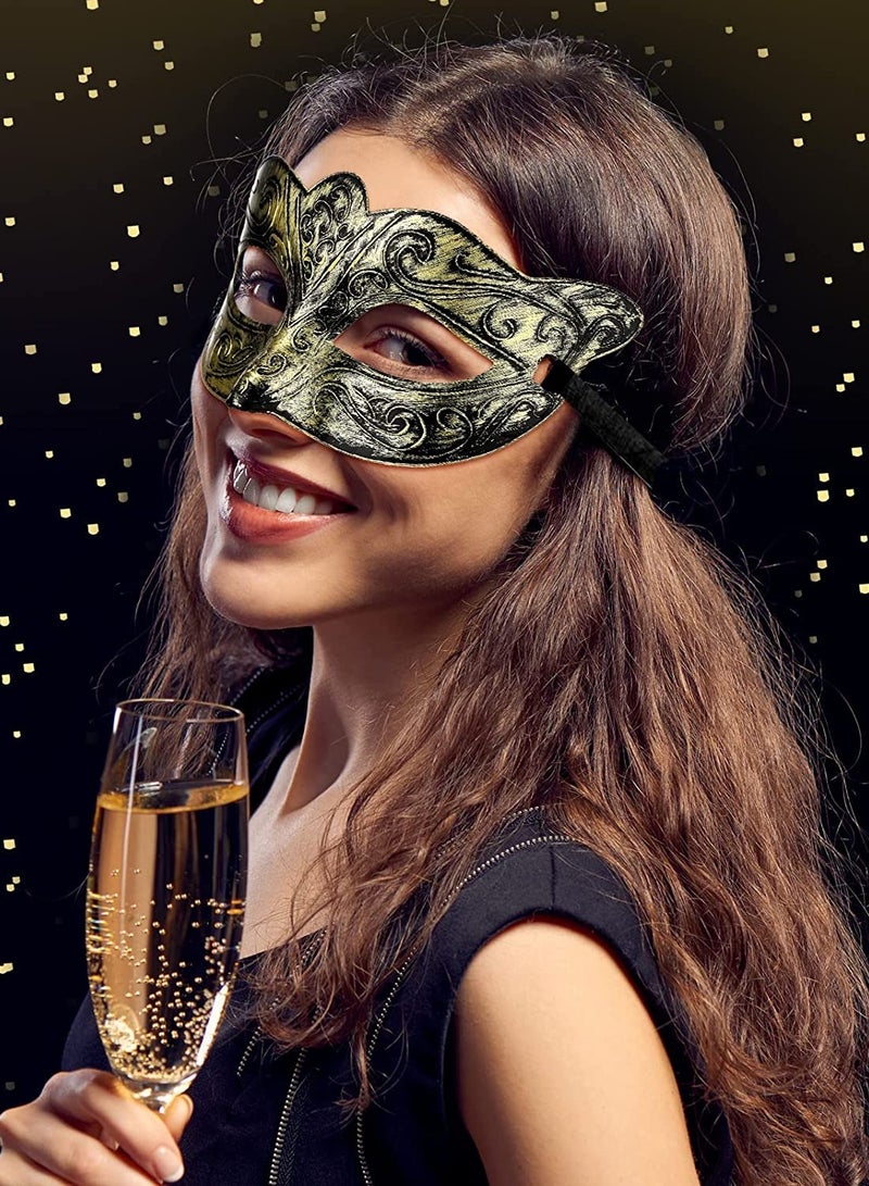 KASTWAVE Masquerade Masks, 30 Pieces Masquerade Masks Bulk Lace Mask Women Venetian Masks Lace Masquerade Mask for Party Ball - Image 5