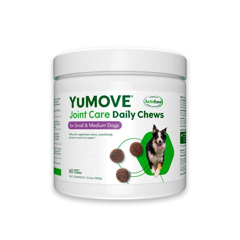 Lintbells YuMOVE Joint Supplement Dog Chews - Contains Glucosamine, Green Lipped Mussel - Natural Relief from Hip Ache, Stiff Joints - 1 Month’s Supply (Small & Medium) - Image 1