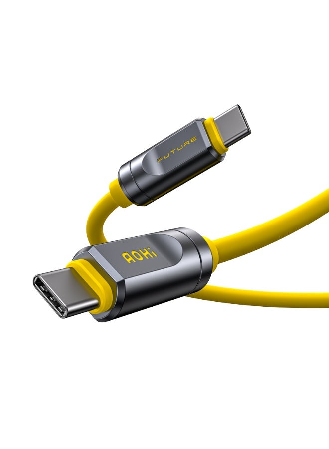 Aohi كابل بيانات سريع الشحن Adonis Usb4 Thunderbolt 5 Pd 240w متعدد الوظائف 120gbps نقل بيانات نوع-c مزدوج عرض فيديو عالي الدقة 8k شاشة عرض دك - Image 5