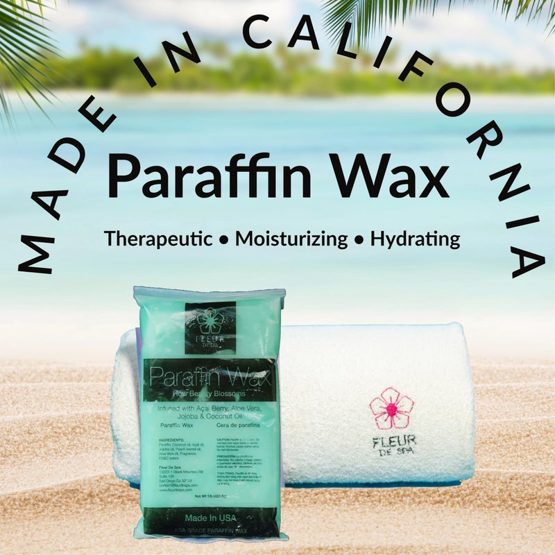 fleur de spa Paraffin Wax Refills 6lb by FLEUR DE SPA â€“ Made in USA â€“ Infused with Coconut & Jojoba Oils â€“ Moisturizing, Hydrating & Soothing for Hands, Feet & Body â€“ Spa & Home Use - Image 3