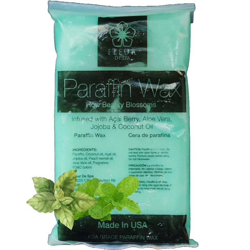 fleur de spa Paraffin Wax Refills 6lb by FLEUR DE SPA â€“ Made in USA â€“ Infused with Coconut & Jojoba Oils â€“ Moisturizing, Hydrating & Soothing for Hands, Feet & Body â€“ Spa & Home Use - Image 1
