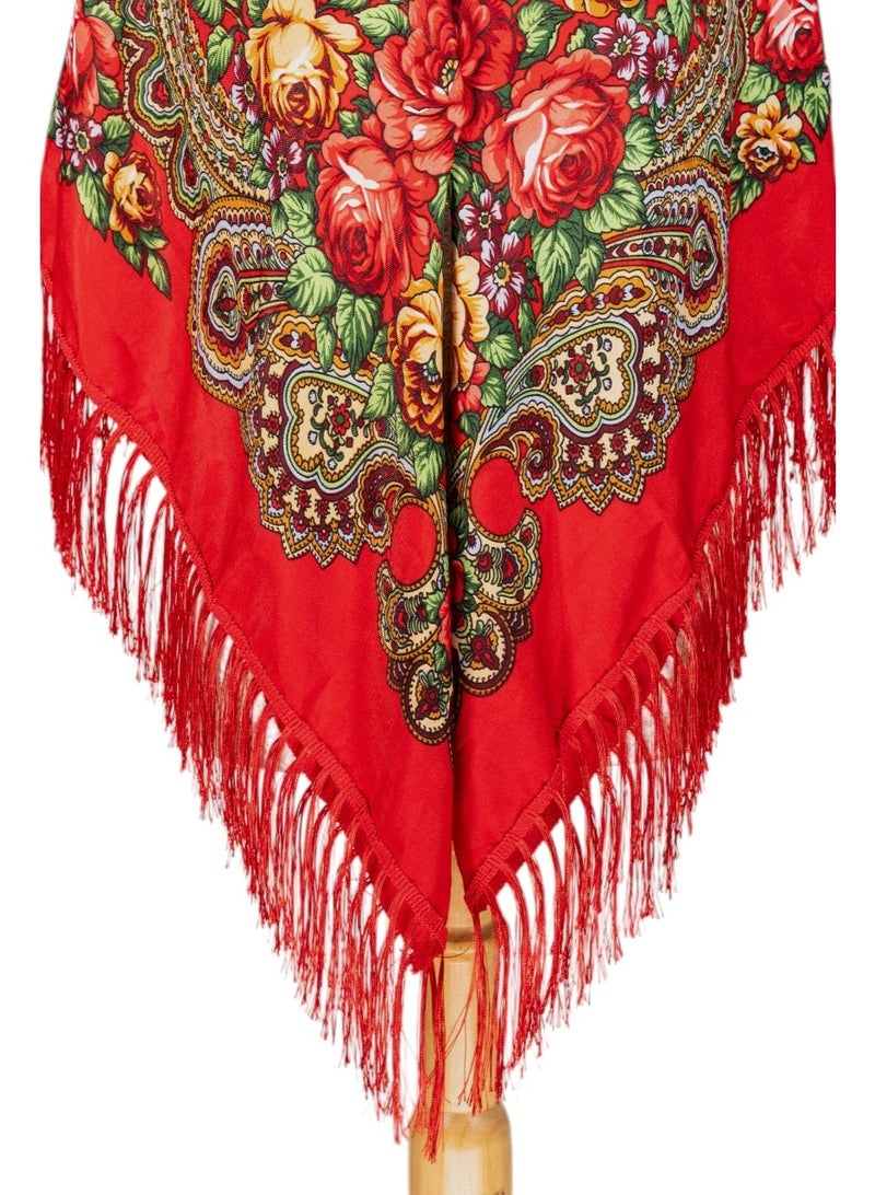 دىدانيالا شال نسائي قطني بشراريب من أوروبا الشرقية من زينايدا - Image 5