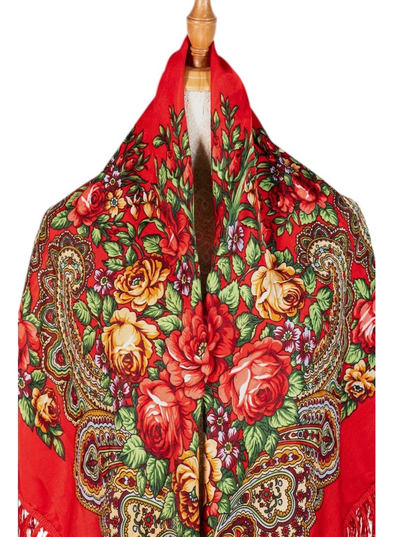 دىدانيالا شال نسائي قطني بشراريب من أوروبا الشرقية من زينايدا - Image 3