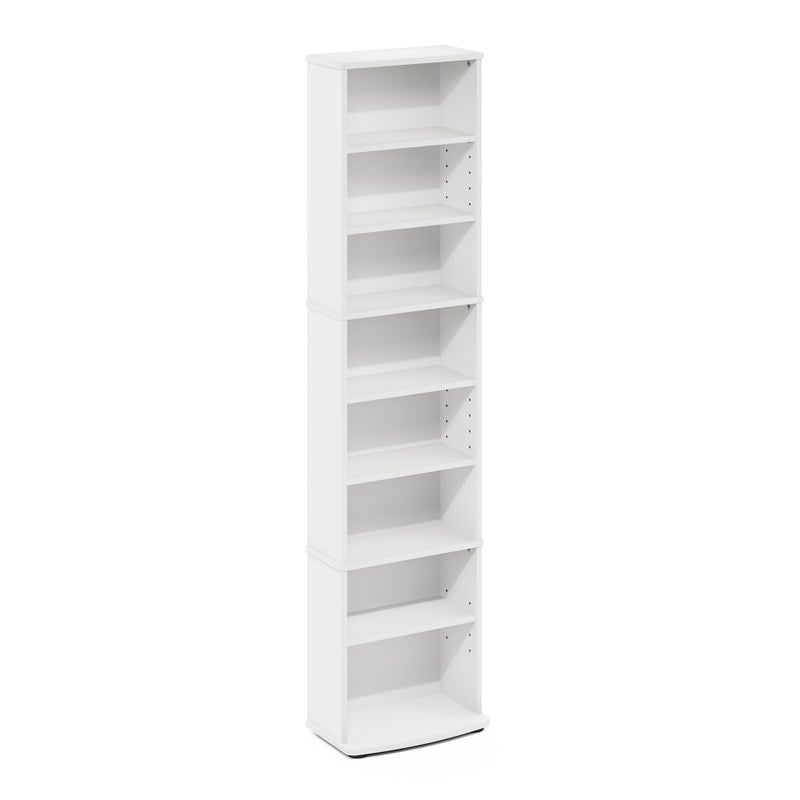 Furinno Jaya Space Saving Multimedia Storage Tower White