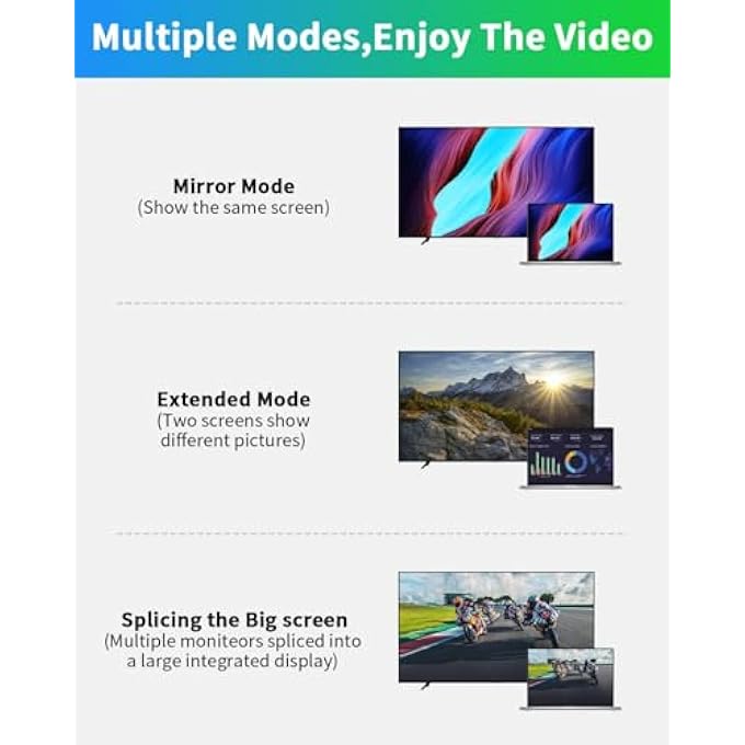 rayihni 8K HDMI2.1 ADAPTER, 48GBPS, UHD, HDMI MALE TO MALE ADAPTER, HDMI FEMALE TO FEMLAE COUPLER CONNECTOR, SUPPORTS 8K@60HZ VIDEO FOR DVD,TV, MONITORS (2 PACK) - Image 3