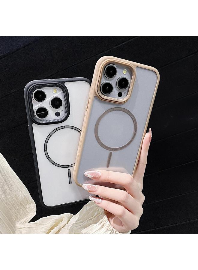 زبون جراب لهاتف iPhone 13 Pro Max بلون الشوكولاتة، جراب MagSafe شفاف مقاوم للصدمات - Image 4