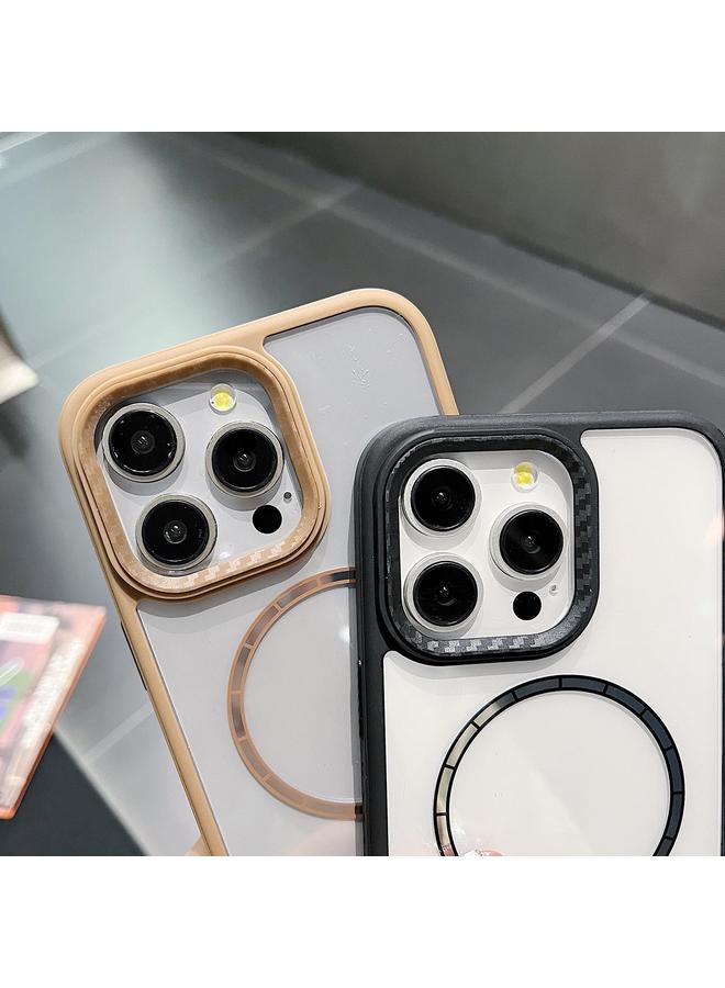 زبون جراب لهاتف iPhone 13 Pro Max بلون الشوكولاتة، جراب MagSafe شفاف مقاوم للصدمات - Image 5