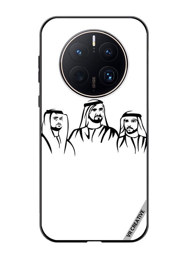 Protective Case Cover For Huawei Mate 50 Pro Sheikh Mohammed Bin Rashid Al Maktoum Design Multicolour