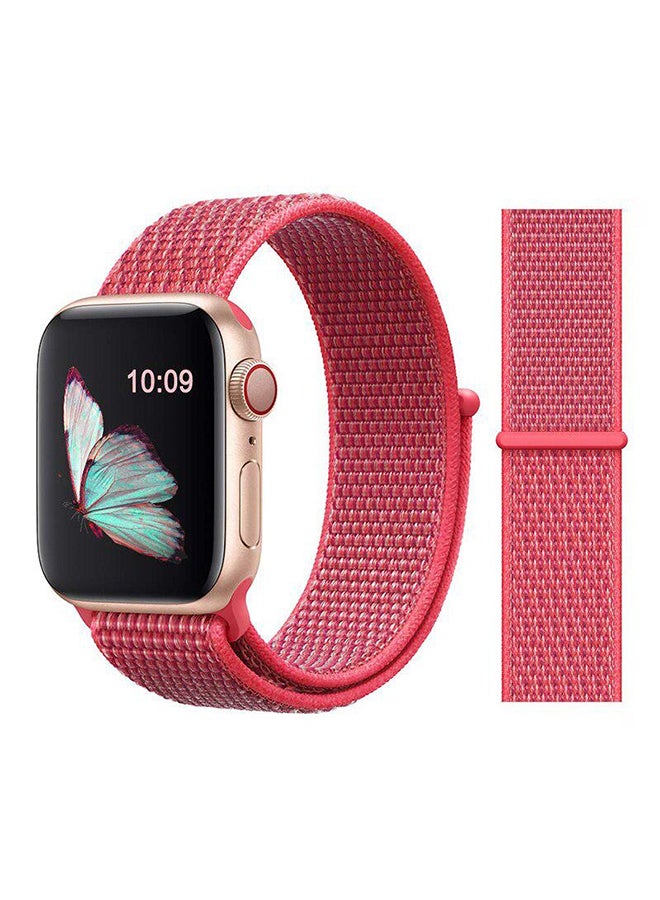 Nylon Sport Strap For Apple Watch Series 10 | Ultra 2 | 9 | 8 Ultra | 8 | 7 | 6 | SE, 49/46/45/44/42mm, Soft Sport Replacement Wristband -Purple